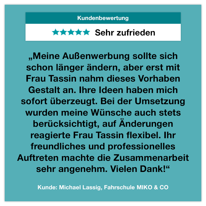 positive Kundenbewertung